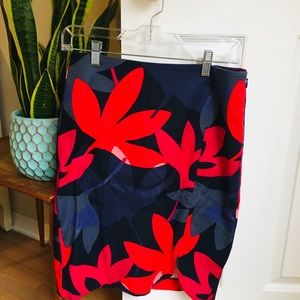NWT tulip style floral loft skirt